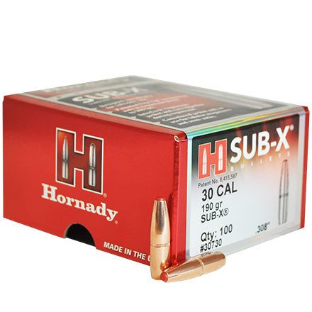 Hornady .30 190gr  SUB-X