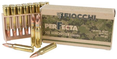 Fiocchi .308win Subsonic 200gr FMJBT
