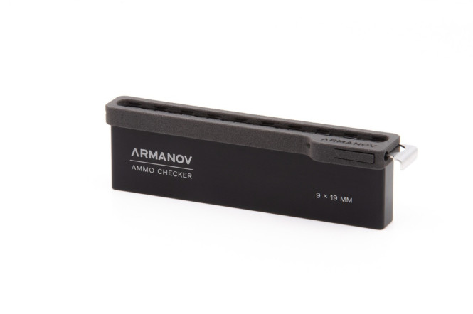 Armanov Gauge Box 10rd pockets with plastic lid and OAL Check