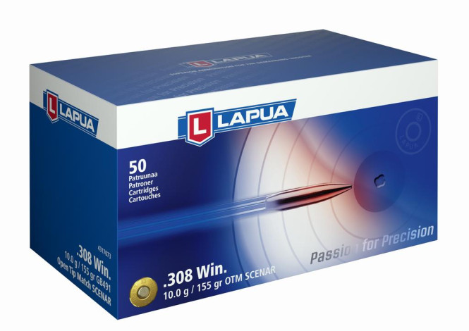 Lapua .308win 155gr OTM Scenar 50st