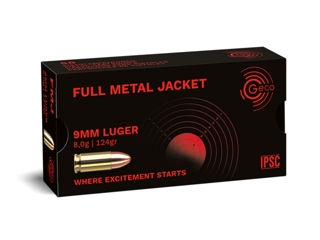 Geco 9mm 124gr FMJ