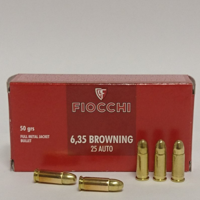 Fiocchi 6.35 Browning 50gr FMJ