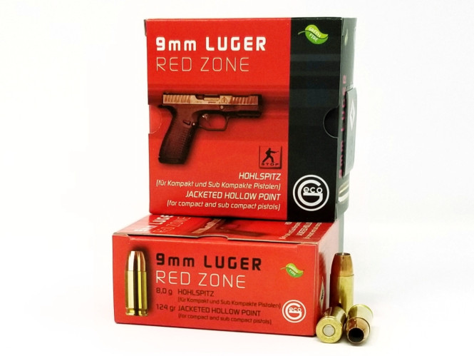 Geco 9mm 124gr JHP Red Zone 20st
