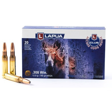 Lapua .308win 12g/185gr Mega