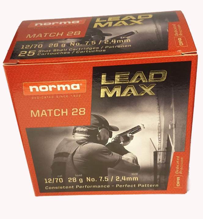 Norma Lead Max 12/70 28g bly 2,4mm