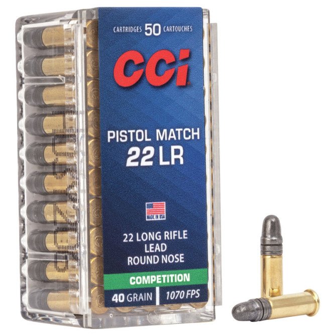 CCI .22lr Pistol Match LRN 40gr 50st/ask