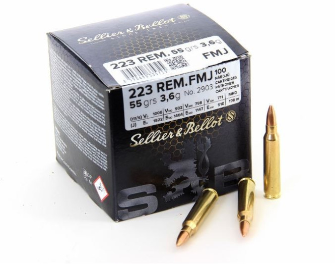 Sellier & Bellot 223r 55gr FMJ 100st