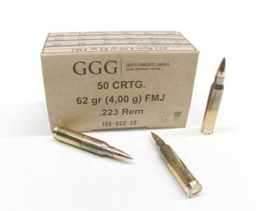 GGG .223rem 62gr FMJ